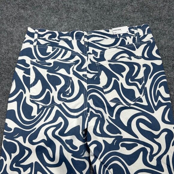 Rue21 Jeans Womens Plus 2X Blue Denim Skate Straight Leg Stretch High Rise New - Picture 4 of 12